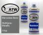 Preview: Mercedes-Benz, Stahlgrau Metallic, 7754: 400ml Sprühdose + 400ml Klarlack - Set, von ATW Autoteile West.